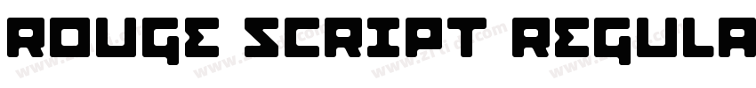 Rouge Script Regular字体转换